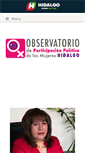 Mobile Screenshot of mujeres.hidalgo.gob.mx